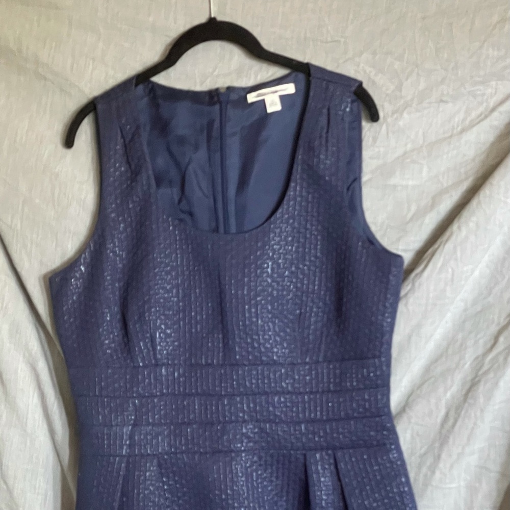 Plus Size Blue sleeveless dress